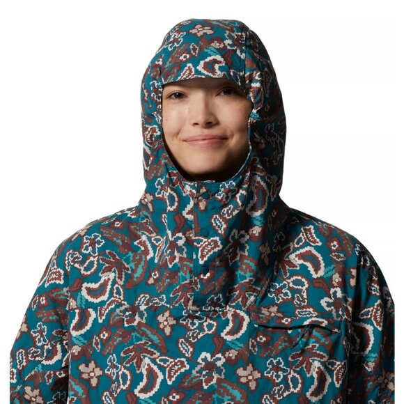 NEW Mountain Hardwear Stryder Pullover Hooded Jack Pine Floral Anorak Jacket NWT - Picture 3 of 8